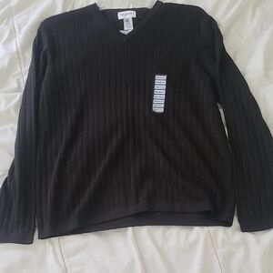 Alfani Men's Dark V-Neck Sweater